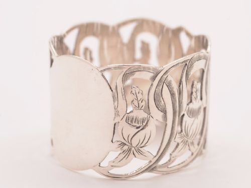 Edwardian Silver Napkin Ring, Birmingham 1902