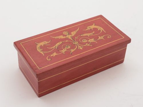 fig 1. Inlaid Italian Sorrento Ware Photo Frame and Ring Box, Circa 1905