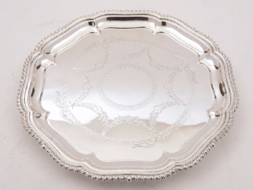 Victorian Silver Plated Salver, Circa 1890