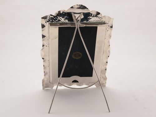 fig 1. Large Silver Plated Arts & Crafts Photo Frame
