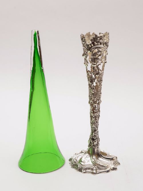 fig 1. Large Victorian Silver Plated and Glass Centrepiece, Circa 1880