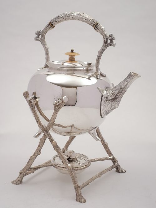 Large Victorian Kettle on Stand, Circa 1880