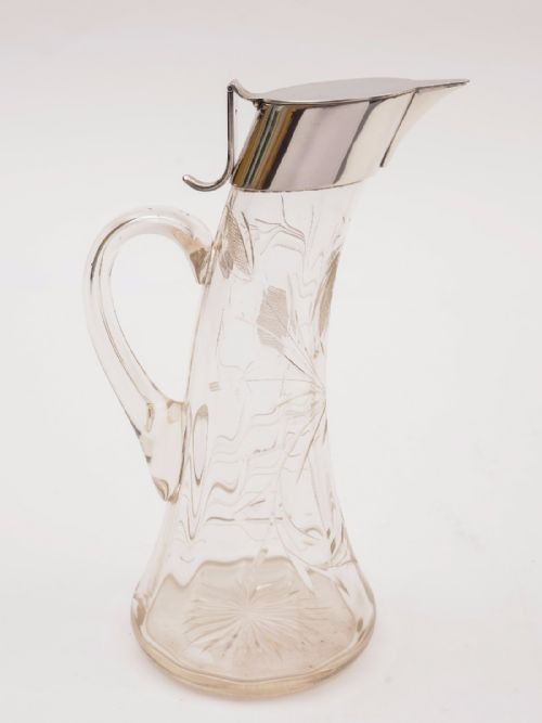 Arts & Crafts Glass Claret Jug, Circa 1910