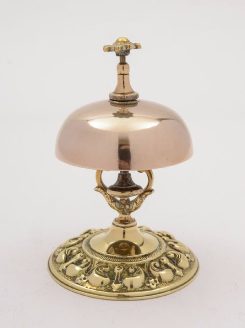 Victorian Brass Shop Reception Bell, Circa 1890