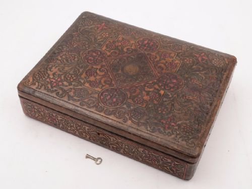 Edwardian Leather Jewellery Box, Circa 1905