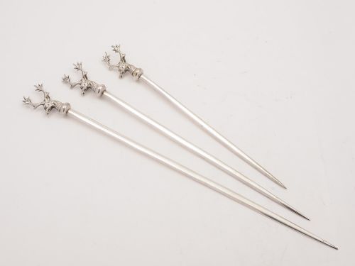 Set of Venison Meat Skewers, Circa 1900