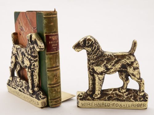 Edwardian Brass Bookends, Circa 1910