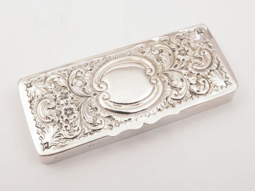 Edwardian Silver Jewellery Box, Birmingham 1901
