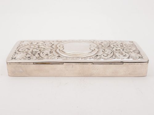 fig 1. Edwardian Silver Jewellery Box, Birmingham 1901