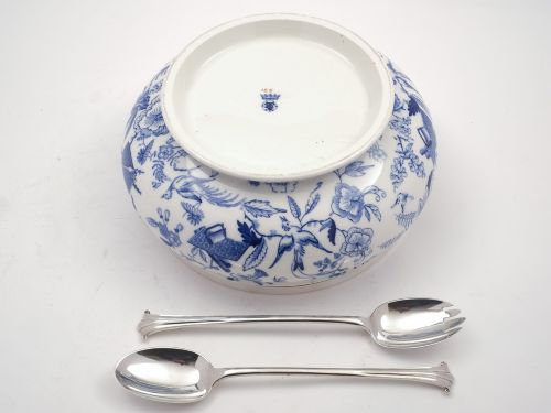 fig 1. Victorian China Salad Bowl, Circa 1890