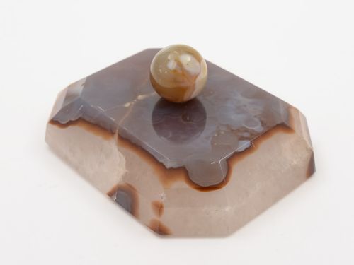 Victorian Agate Paperweight, Circa 1890