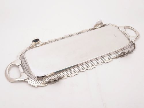 fig 1. Edwardian Silver Plated Tray, Circa 1905