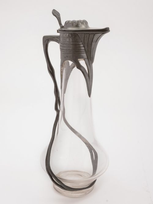 German Orivit Pewter Claret Jug, Circa 1900