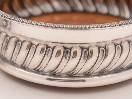 fig 1. Pair of Sheffield Plated Coasters, Circa 1830
