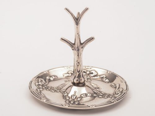 Edwardian Silver Ring Tree, Chester 1910