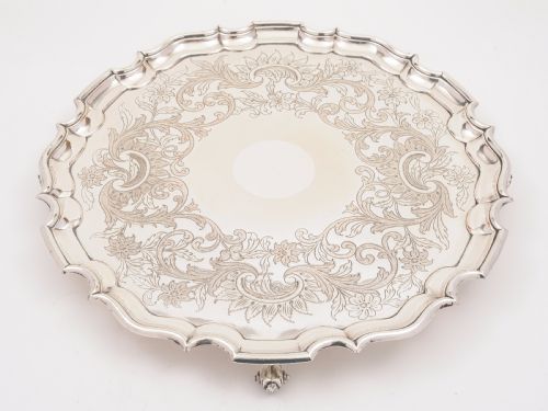 Large Sheffield Plated Salver, Circa 1840