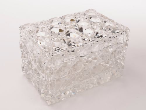 Cut Crystal Jewellery Casket, Circa 1900