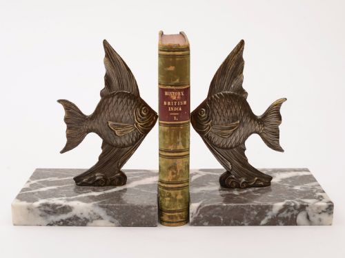 Pair of French Art Deco Bookends, Circa 1920