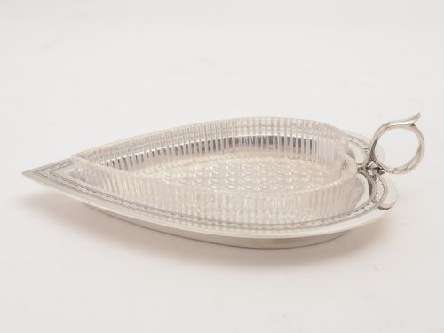 fig 1. Victorian Silver Heart Shaped Serving Dish