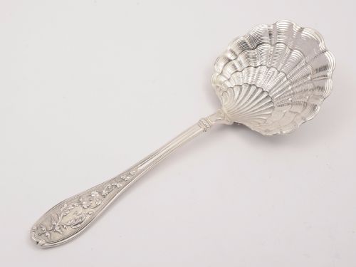 French Silver Serving Spoon, Circa 1900