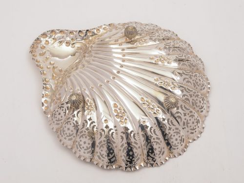 fig 1. Victorian Silver Serving Dish, Sheffield 1896