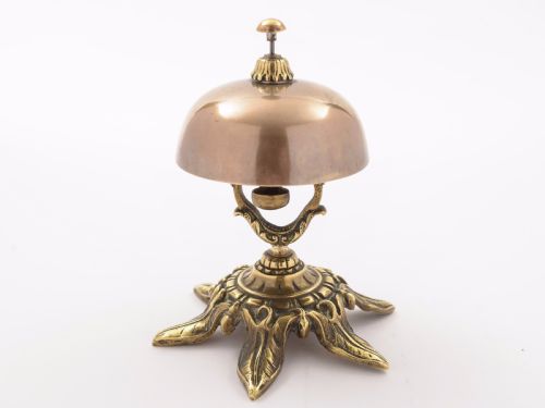 Victorian Brass and Bronze Counter Bell, Circa 1890