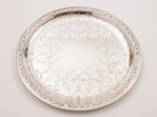 Christofle Silver Plated Salver/tray, Circa 1900