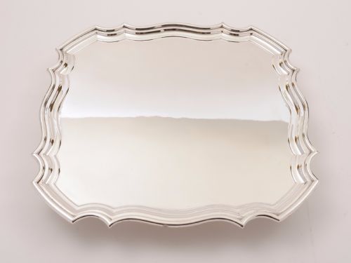 Art Deco Silver Plated Salver/tray, Circa 1930