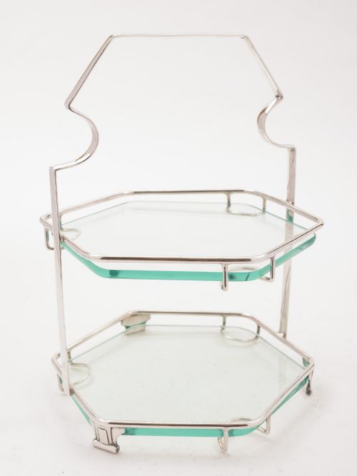 Art Deco Two Tier Cake Stand, Circa 1930