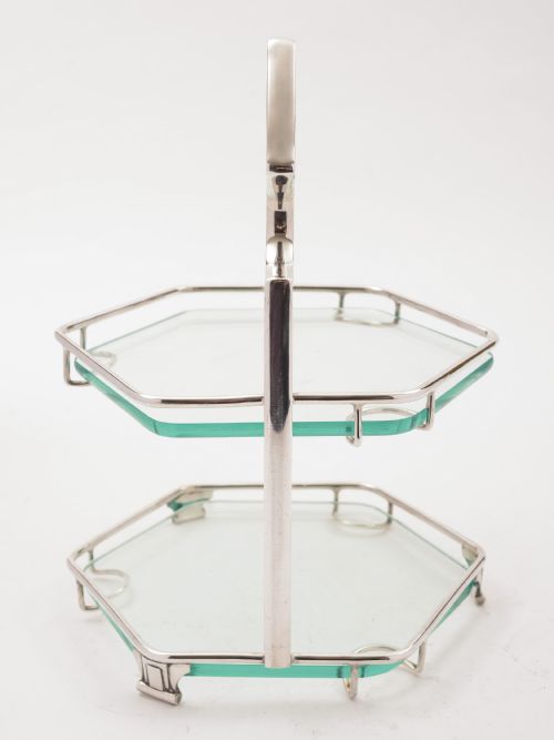 fig 1. Art Deco Two Tier Cake Stand, Circa 1930