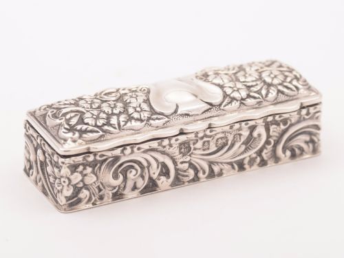 Victorian Silver Ring Box, Birmingham 1900