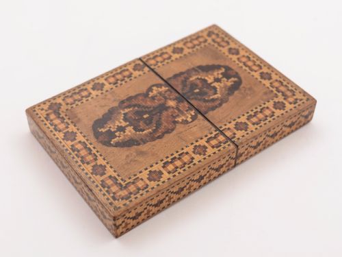 Victorian Tunbridge Ware Card Case, Circa 1880