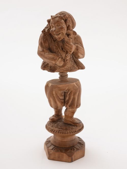 Continental Carved Pine Nutcracker, Circa 1880