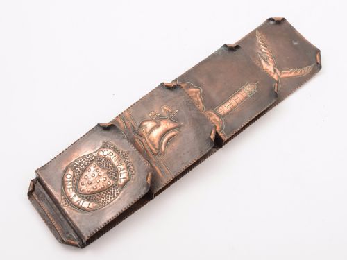 Arts & Crafts Copper Letter Rack, Circa 1900
