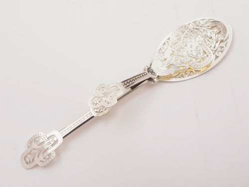 Victorian Silver Plated Serving Tongs, Circa 1880