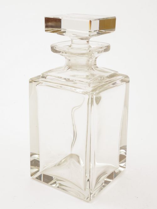 Art Deco Cut Glass Decanter, Circa 1930