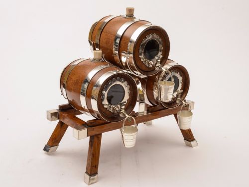 fig 1. Victorian 3 Barrel Spirit Dispenser, Circa 1880