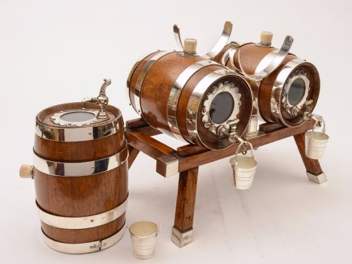 fig 2. Victorian 3 Barrel Spirit Dispenser, Circa 1880