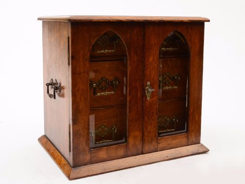Victorian Oak 3 Drawer Cabinet, Circa 1890