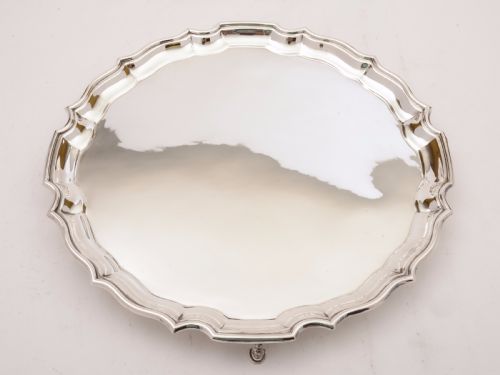 Art Deco Silver Plated Salver, Circa 1930