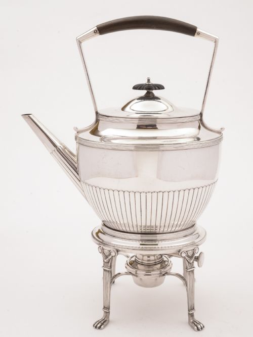 Victorian Silver Plated Kettle on Stand, Elkington 1883