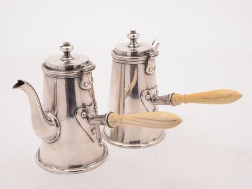 Pair of Cafe Au Lait Pots, Circa 1900