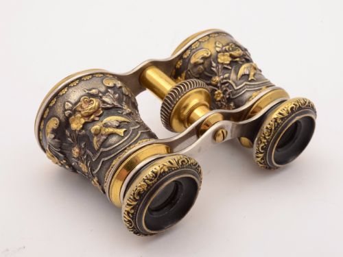 Edwardian Pair of Brass Opera Glasses, Circa 1905