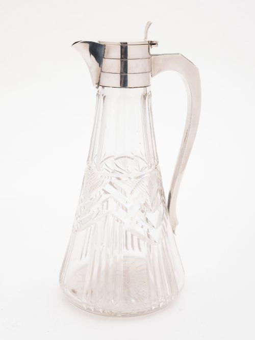 Art Deco Silver Topped Claret Jug, Sheffield 1939