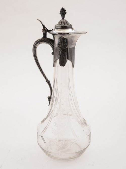 Wmf Pewter Topped Claret Jug, Circa 1900