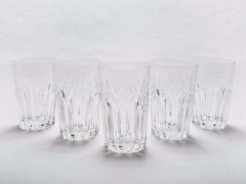 Set of 5 Three Quarter Pint Cut Glass Tumblers, Circa 1910