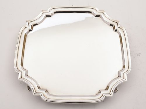 Art Deco Silver Plated Salver, Circa 1930