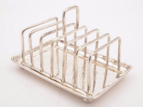 Victorian Silver Plated Toast Rack, May 1881