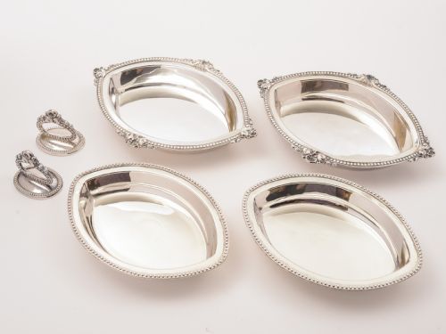 fig 1. Pair of Edwardian Silver Plated Entree Dishes, Circa 1905