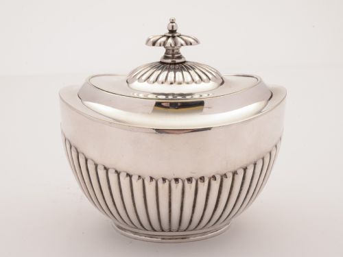 Edwardian Silver Plated Tea Caddy, Circa 1905
